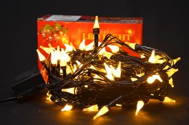 Luces cable negro 10 metros CALIDO (1)